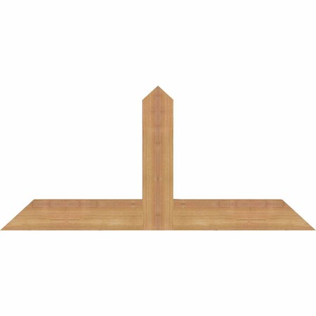 Ekena Millwork Portland Timber Gable Bracket, Western Red Cedar, 36"W x 16"H x 1 1/2"D x 3 1/2"F, 11/12 Pitch GBW036X16X0204POR00SWR
